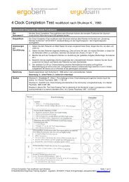 4 Clock Completion Test modifiziert nach Shulman - Ergotherapie ...