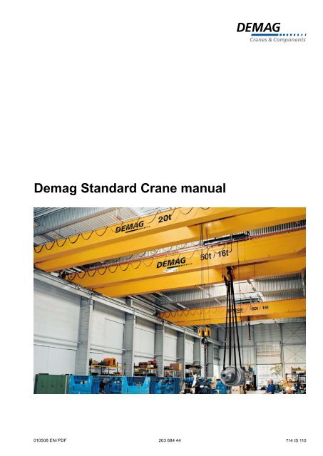 Demag Standard Crane manual - Kristian Electric Ltd