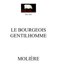 LE BOURGEOIS GENTILHOMME MOLIRE - Pitbook.com