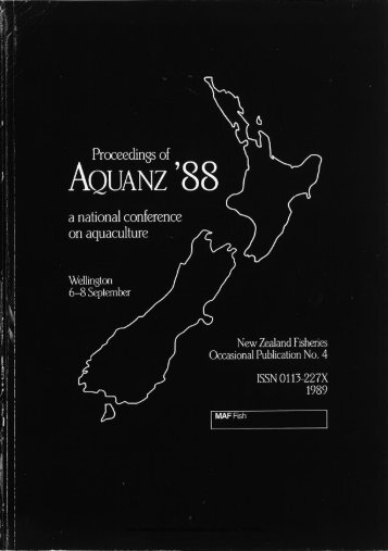 New Zealand fisheries occasional publication no. 4 (1989)