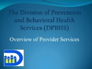 New Provider Orientation PowerPoint - Department of Services to ...