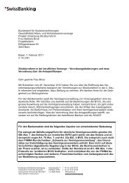 Stellungnahme Bankiervereinigung (pdf) - Mit uns