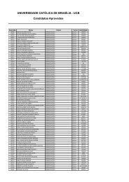 UNIVERSIDADE CATÃLICA DE BRASÃLIA - UCB Candidatos ...