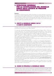 i. istruzioni generali per la compilazione del modello unico delle ...