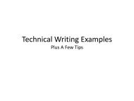 Technical Writing Examples Plus A Few Tips - clear