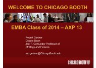 Orientation Slides for Robert Gertner - Chicago Booth Portal