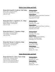 District Court Judges and Staff: Honorable Joseph R. Goodwin ...