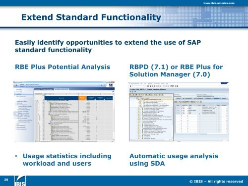 What you don't know about your SAP - IBIS Prof. Thome