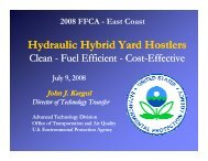 Hydraulic Hybrid Yard Hostlers - Faster Freight - Cleaner Air
