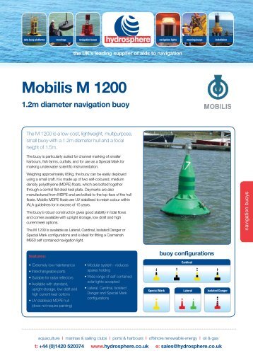 Mobilis M 1200 - Hydrosphere UK Ltd.