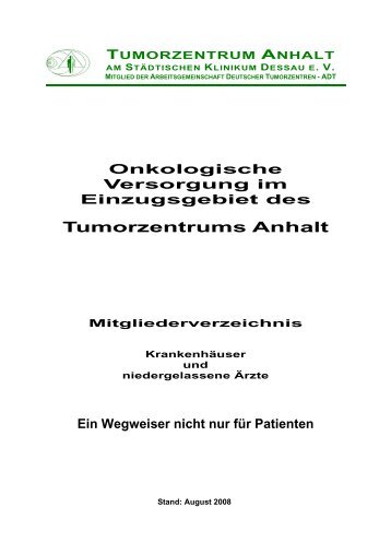 Tumorzentrums Anhalt - Städtisches Klinikum Dessau