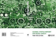WHO Global Status Report on Road Safety - 2009