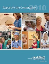 Report to the Community - Marshall Hospital