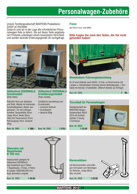 Martens Katalog 2012 - MARTENS Forsttechnik GmbH