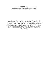 MANUAL (Under the Right to Information Act-2005) (pdf) - NERIST