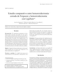 Estudio comparativo entre hemorroidectomÃ­a cerrada de Ferguson y ...