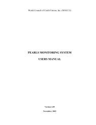 PEARLS MONITORING SYSTEM USERS MANUAL - Kenya Sacco Net