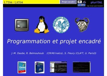 Programmation et projet encadrÃ©