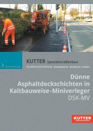 DSK Miniverleger - KUTTER SpezialstraÃenbau GmbH & Co. KG