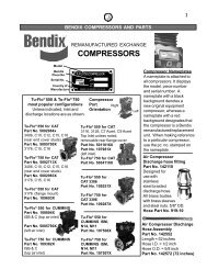 bendix compressors and parts - New Life