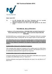 NSI Technical Bulletin 0014