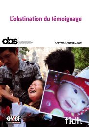 Rapport 2010 (OMCT / FIDH) - ReliefWeb
