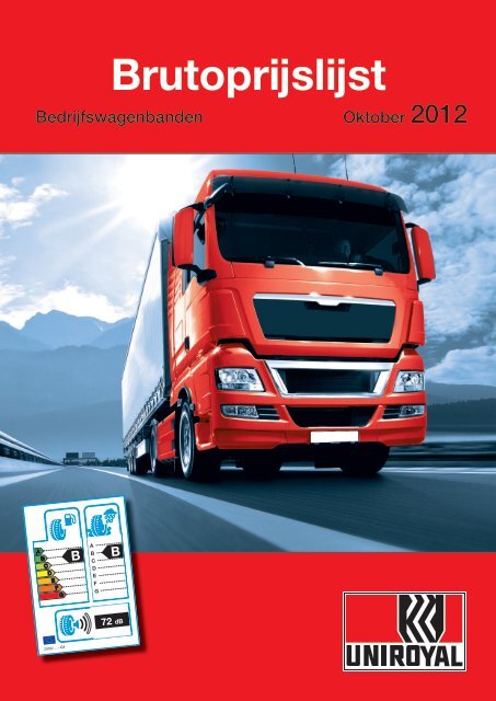 Bruto prijslijst Uniroyal truckbanden 2012 downloaden - Continental