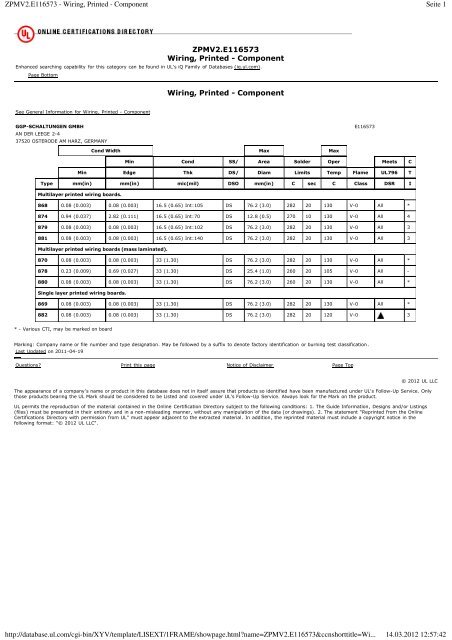 ZPMV8.E116573 - Wiring, Printed Certified for Canada - Component