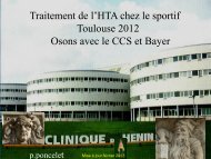 HTA : Traitement chez le sportif - Club des Cardiologues du Sport