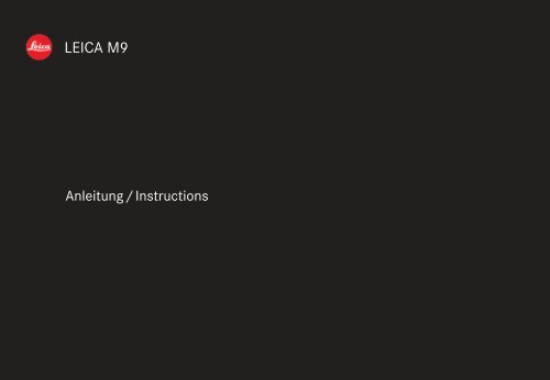 Leica M9 users instruction manual in English