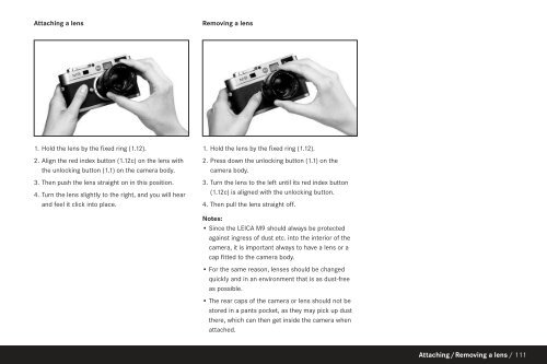 Leica M9 users instruction manual in English