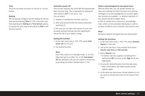 Leica M9 users instruction manual in English