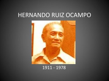 HERNANDO RUIZ OCAMPO - Philippine Culture