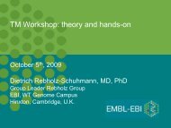TM Workshop: theory and hands-on