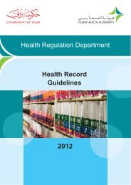 Health Record Guidelines - Dubai Health Authority