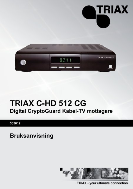 Triax C-HD 512 CG Manual - Sappa
