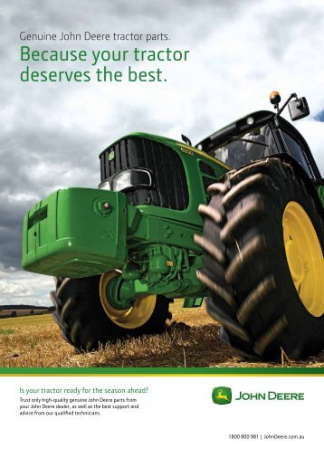 Genuine John Deere tractor parts - Australia