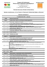 Program III Konferencji Straty wody w systemach ... - Dendros