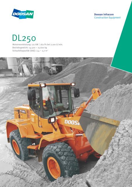 ProduktbroschÃ¼re DL250 [PDF 1,56 MB] - Bobcat Bensheim GmbH ...