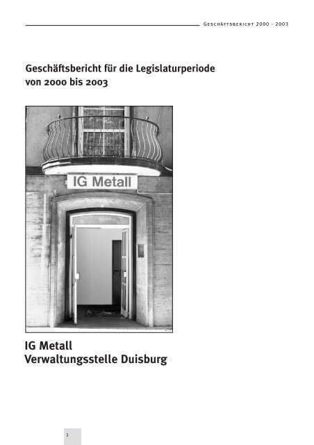 IG Metall Verwaltungsstelle Duisburg