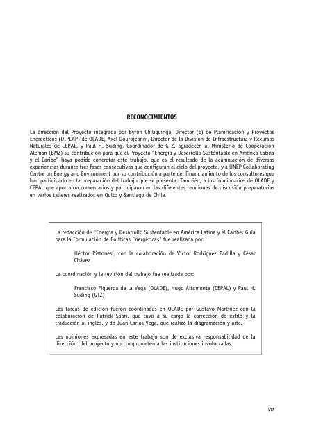 energia y desarrollo sustentable en america latina y el caribe