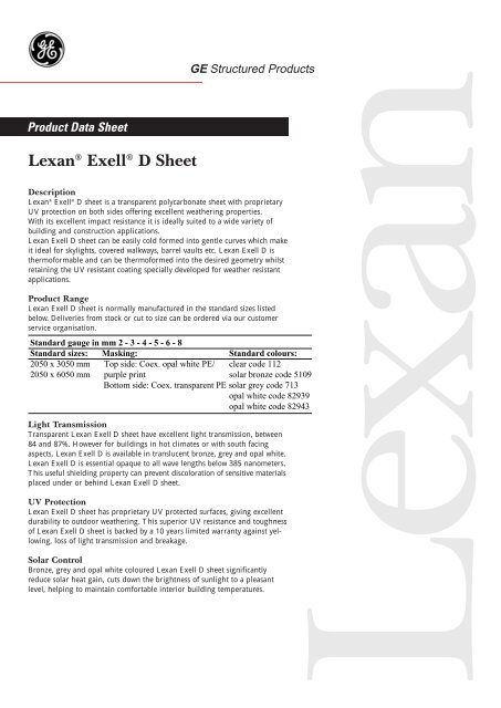 Bg 5114 Spe Lexan Exell D Yalp Bg 5114 Spe Lexan Exell D Yalp