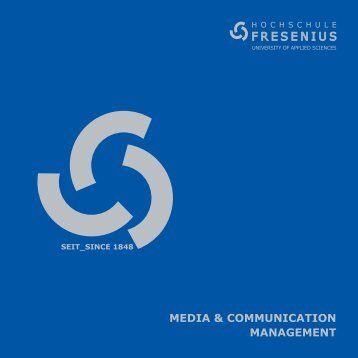MEDIA & COMMUNICATION MANAGEMENT - Hochschule Fresenius