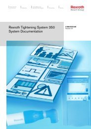 Rexroth Tightening System 350 System Documentation - Rhino ...