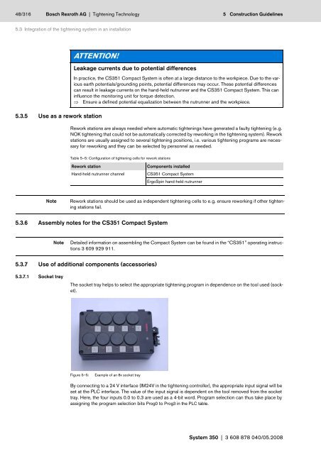 Rexroth Tightening System 350 System Documentation - Rhino ...