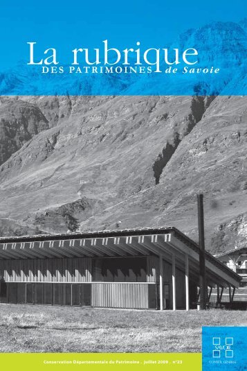la rubrique 23 - Conseil Général de Savoie