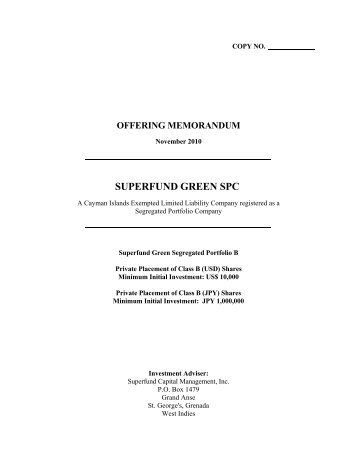 SUPERFUND GREEN SPC