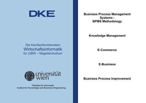 KFK Wirtschaftsinformatik - Universität Wien