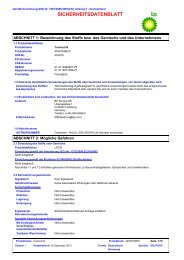 SICHERHEITSDATENBLATT - Castrol - PDS & MSDS Search