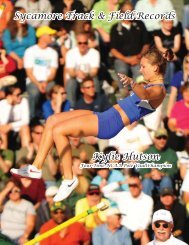 Sycamore Track & Field Records Kylie Hutson - Indiana State ...